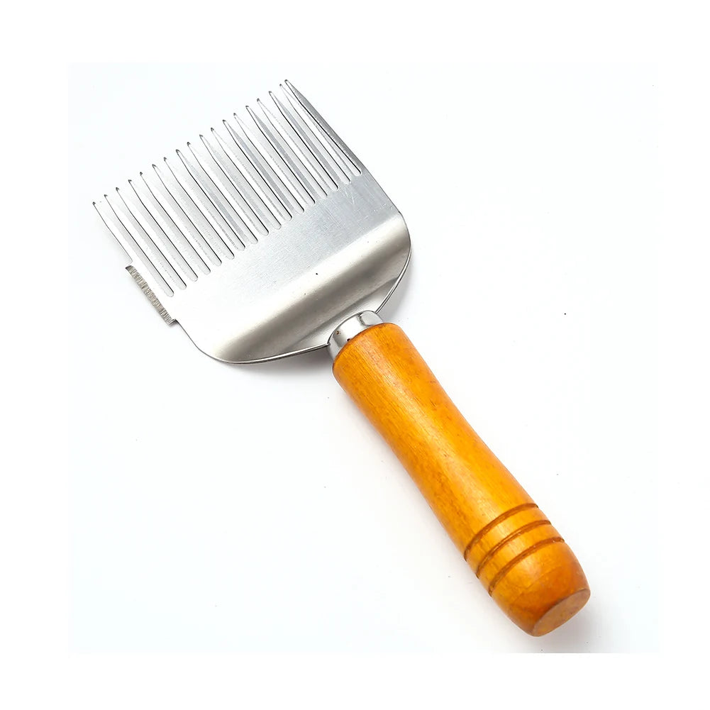 1 Pc Beekeeper Honey Cutter Wooden Handle Comb Honey Pin Needle Honey Knife Cut Uncapping Forks 17 Root BEE Fork Durable