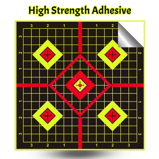 Splatter Adhesive Targets Stickers With Yellow Effect Square 12x12 Inch