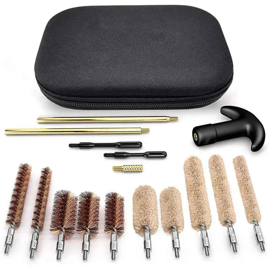 16Pcs/set Tactical Cleaning Kit Universal Brass Cleaning Tool Rod for .22/9mm/.40/357 Caliber Cleaning Kit
