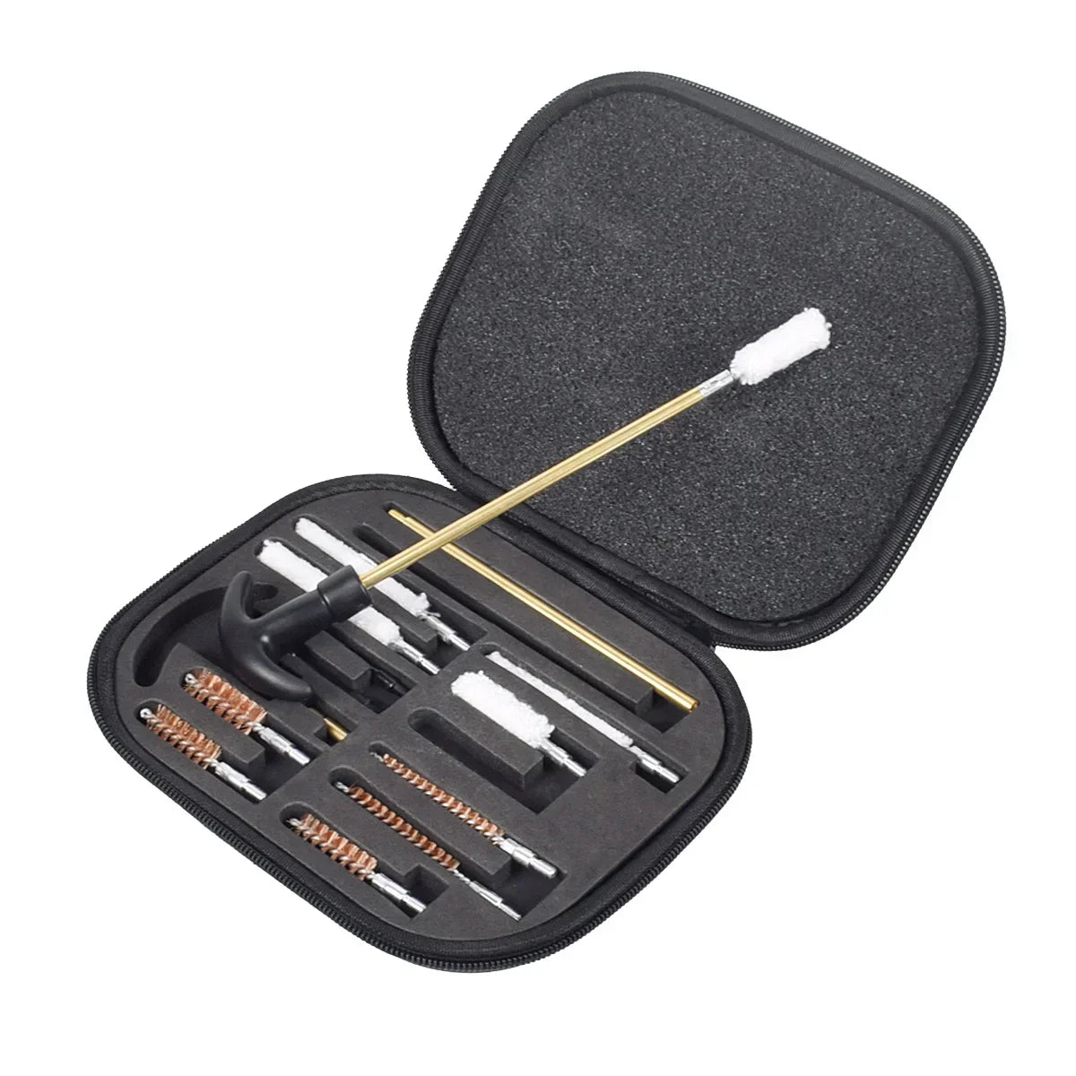 16Pcs/set Tactical Cleaning Kit Universal Brass Cleaning Tool Rod for .22/9mm/.40/357 Caliber Cleaning Kit