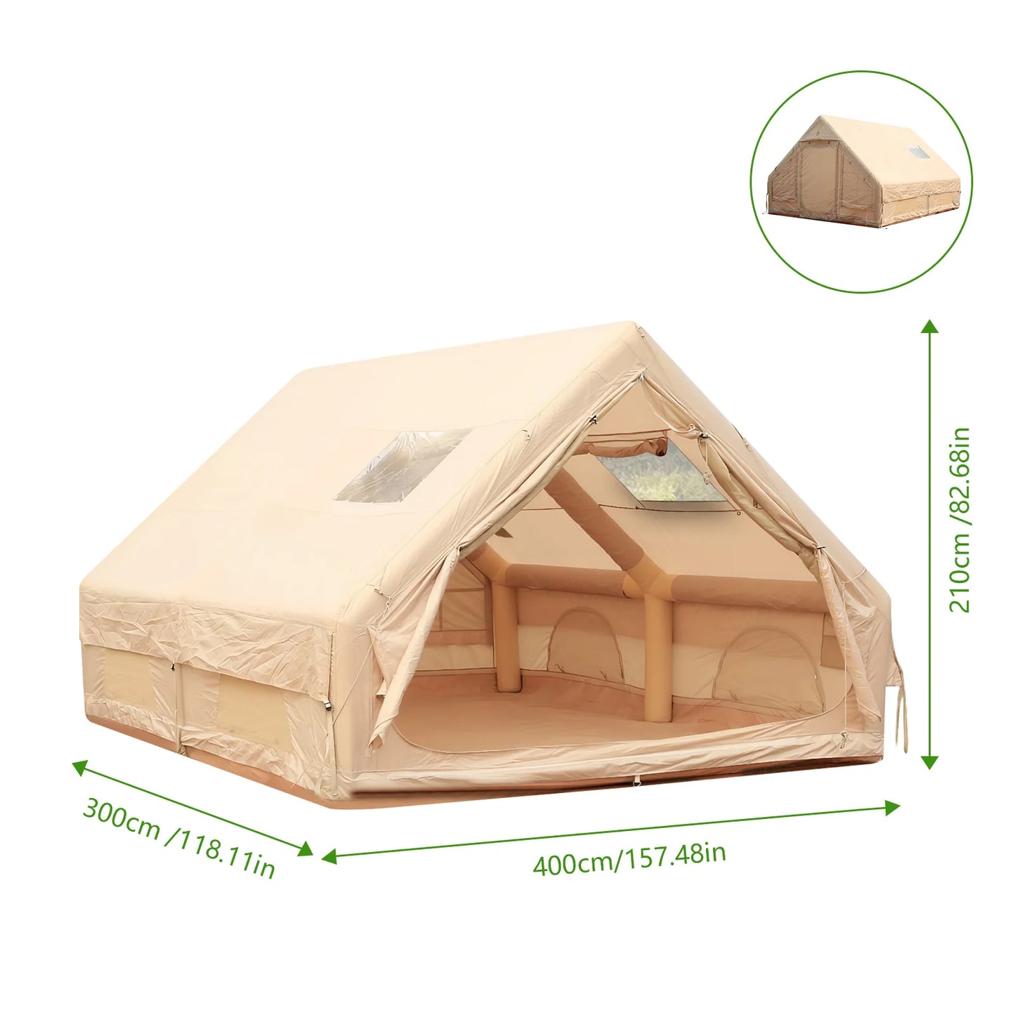 Large Family Camping Tent House Waterproof Windproof for Outdoors