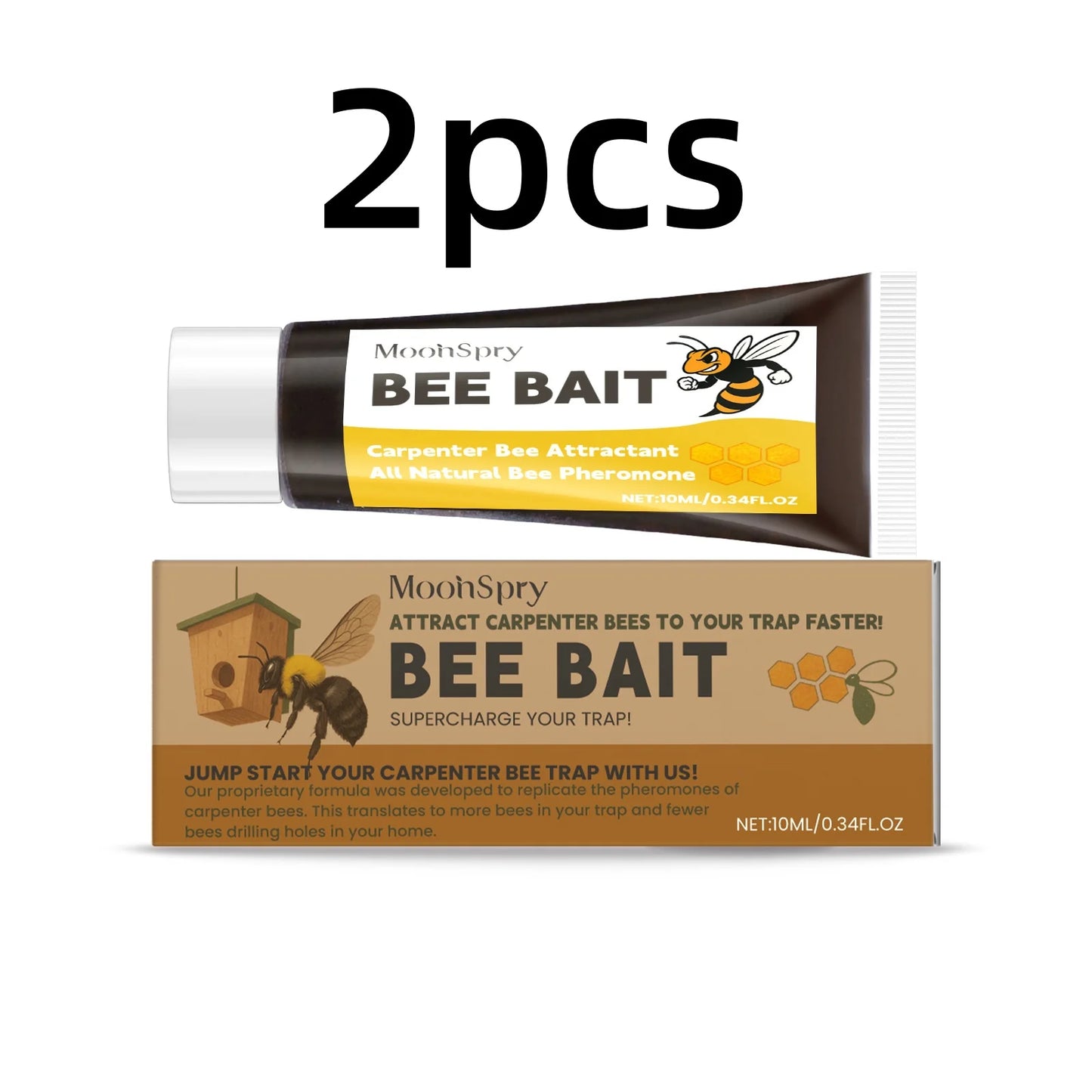 MoonSpry Bee Bait Multipurpose Outdoor Wild Bees Catching Tool Natural Honey Scent Practical Beekeeping Bee Attractant Balm 10ml