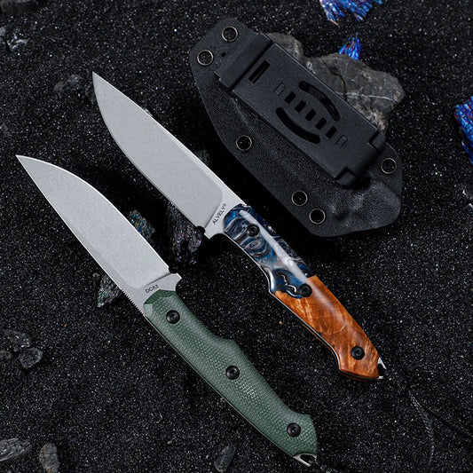 High-Quality Outdoor Tactical Fixed Blade Knife DC53 Steel Blade Hunting Knife K Sheath Camping & Exploration Hiking EDC Knife