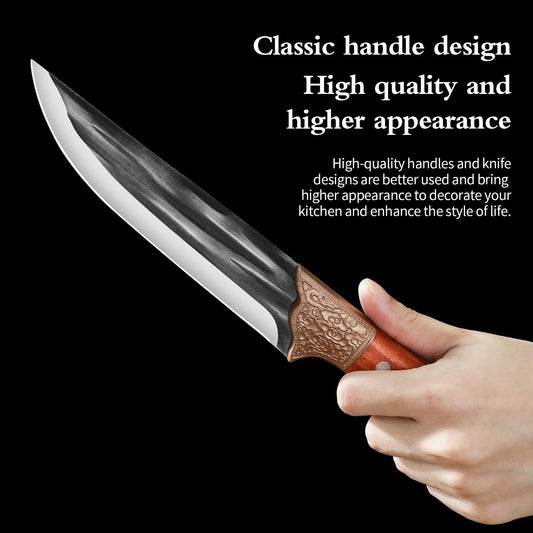 Fixed-blade skinning knife