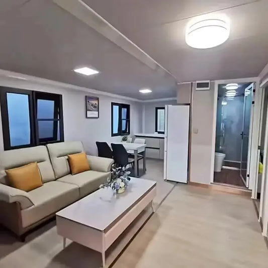 Luxury Foldable Container House with Terrace - Portable Modular Tiny House 1-3 Bedroom Custom Prefab House for Living