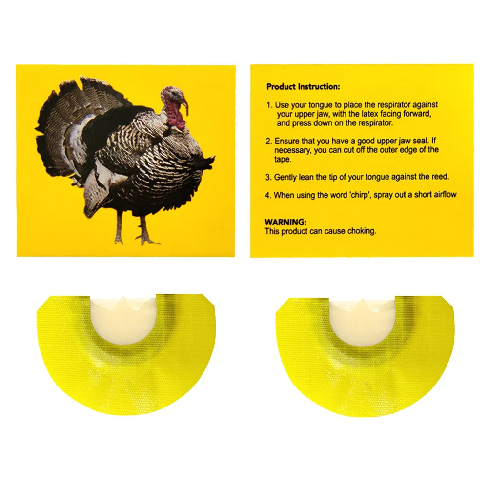 Turkey Hunting Calls Diaphragm Mouth Call Outdoor Hunting Gear Whistle Random 1/3 Colors Portable Hunter Accessory