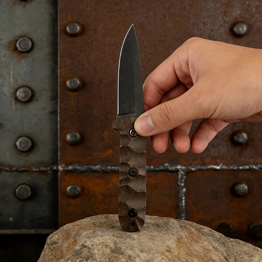 PR4 High Hardness Fixed Blade Durable D2 Steel Blade Outdoor Camping Hiking EDC Survival Tool for Exploration and Survival Gift