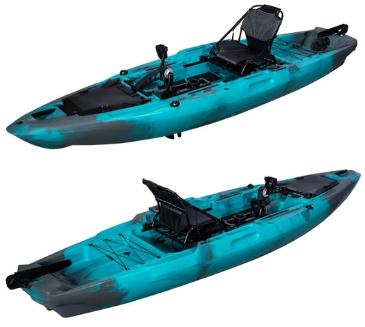 LSF 3.71 Durable Pedal Kayak for Fishing in Lake/Ocean/Rivers Plastic HDPE Material