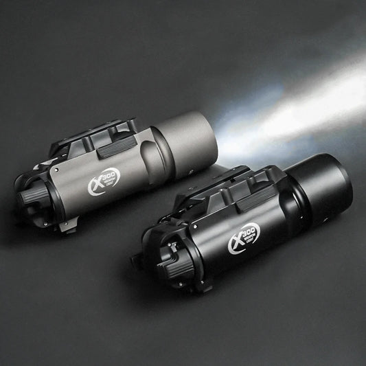 Tactical Gear Surefir X300 X300U Ultra Metal Pistol Gun 500Lumen LED Light Fit 20mm Rail Airsoft Hanging Hunting Flashlight