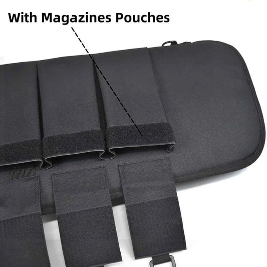 47" Soft Rifle Cases Rifle Bag Soft Shotgun Rifle Case Long Bag Zipper Pockets Classic Tactical Transportation Case Adjustable Shoulder Strap Water Resistant Shooting Range Hunting