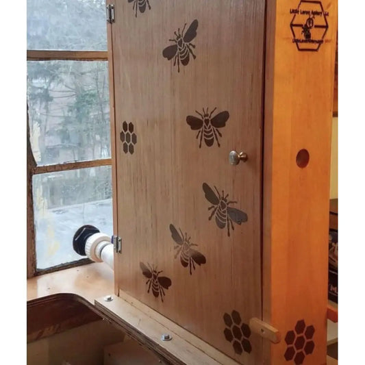 Observation Bee Hive Holds 12 Medium Frames with Double-side Plexi glass doors Fully Assembled FRAMES NOT INCLUDED