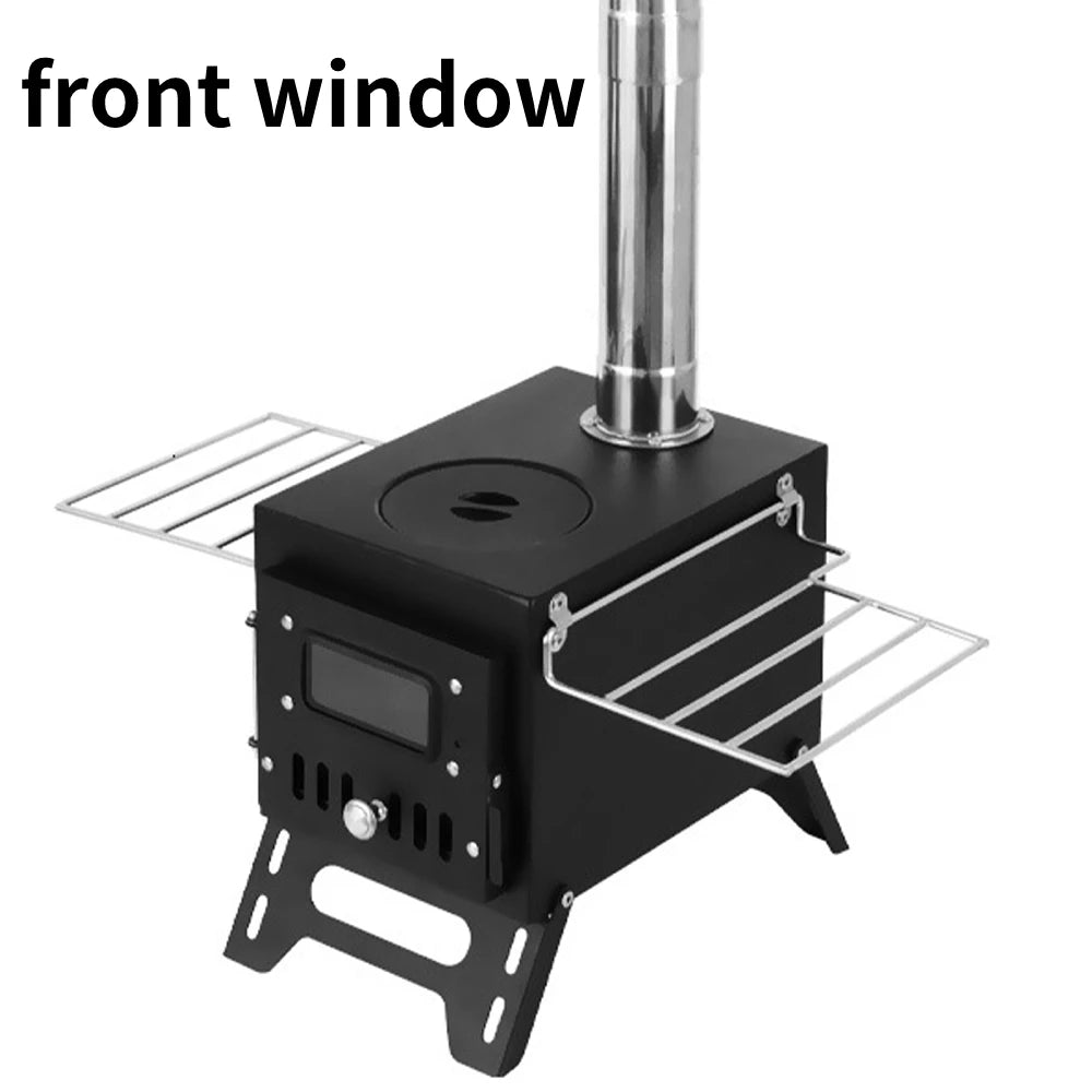 Outdoor Camping Wood-burning Stove Wood Burner Stainless Steel Foldable