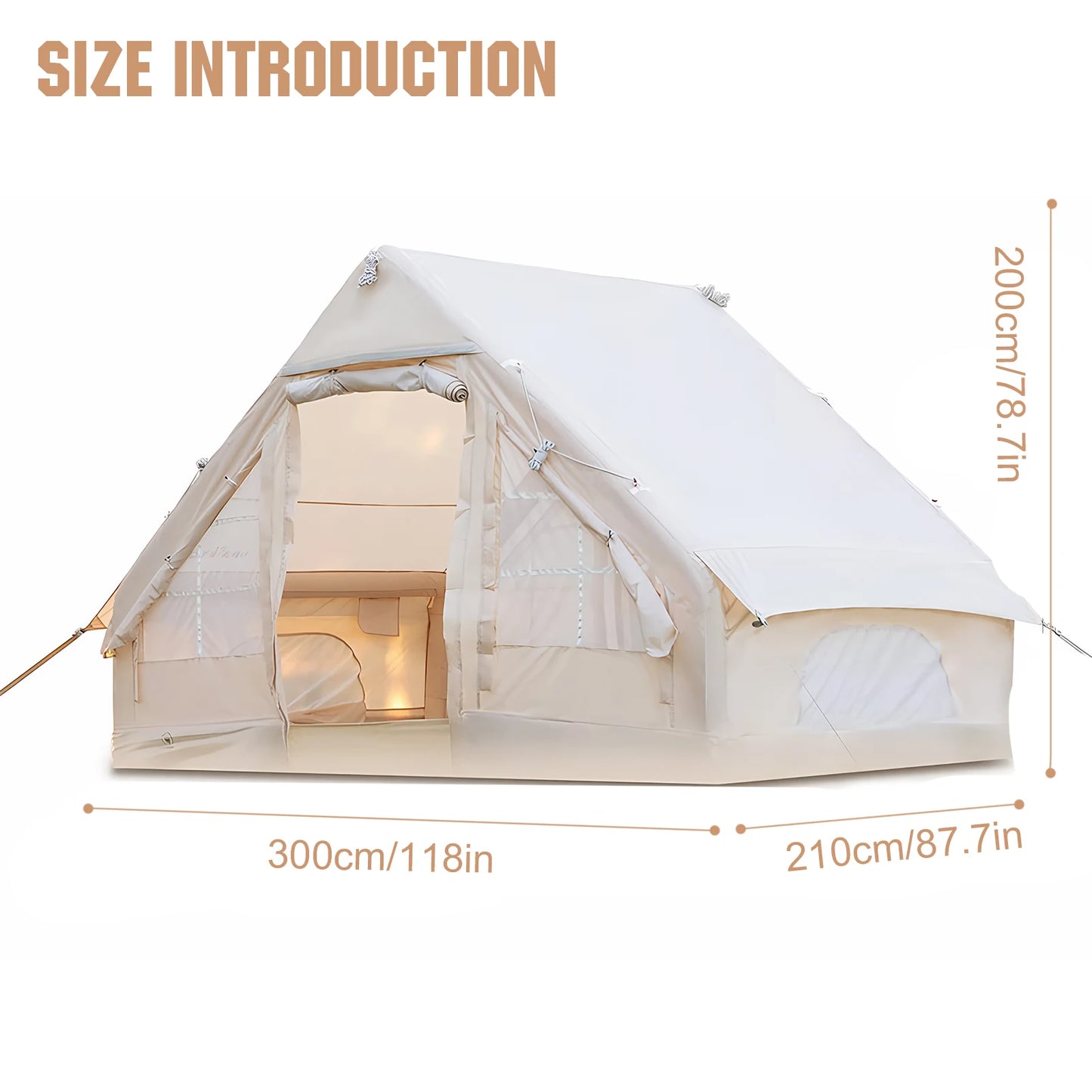 4-6 Person House Instant Camping Tent