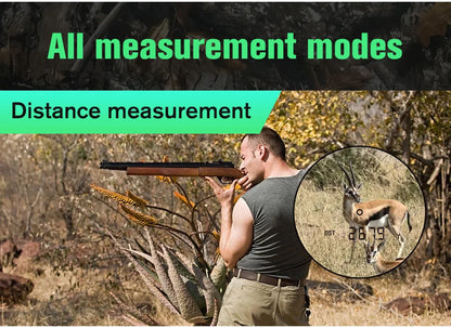 Laser Hunting Rangefinder 600/800/1200Y with Slope 6X  Golf Range Finder For Hunting Golfer Type-C Rechargeable