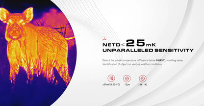 PARD Leopard 256 Thermal Imaging Monocular Waterproof Hunting Digital Camera NETD 25mK 12μm PIP Seneor Resolution 256*192