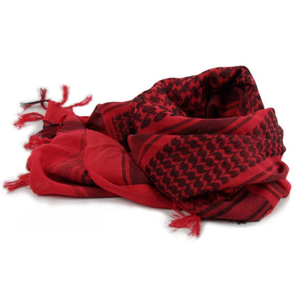 Tactical Keffiyeh Arab Scarf Shawl Neck Cover Head Wrap Cotton