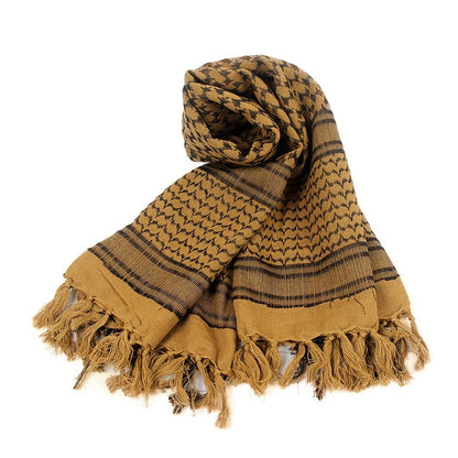 Tactical Keffiyeh Arab Scarf Shawl Neck Cover Head Wrap Cotton