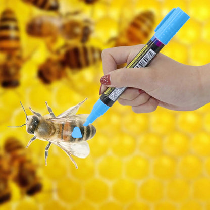 New Hot Queen Bee Marking Beekeeper Marker Pen Beekeeping Plastic Marks Pen 5 Colours White Yellow Red Green Blue Bee Tools