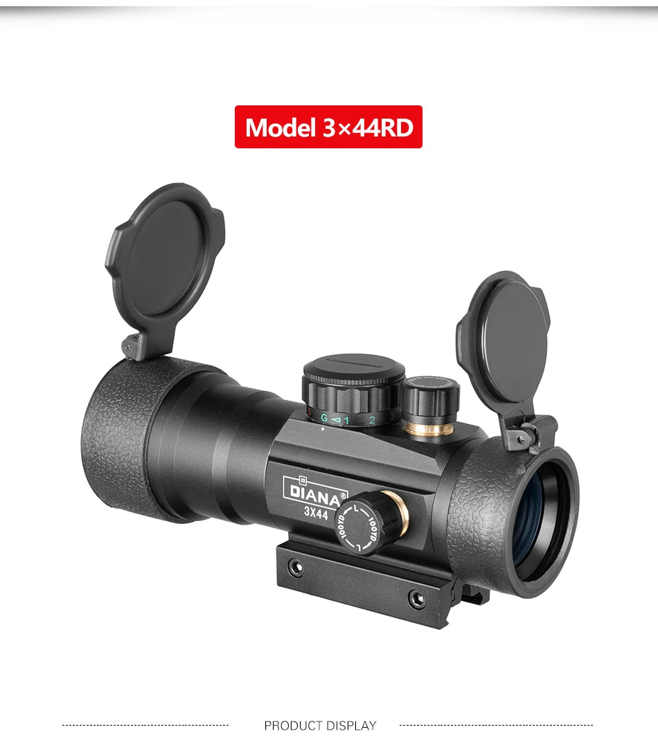 DIANA 3X44 Green Red Dot Sight 2X40 Red Dot 3X42 Tactical Optics Riflescope Fit 11/20mm Rail 1X40 Rifle Sight for Hunting