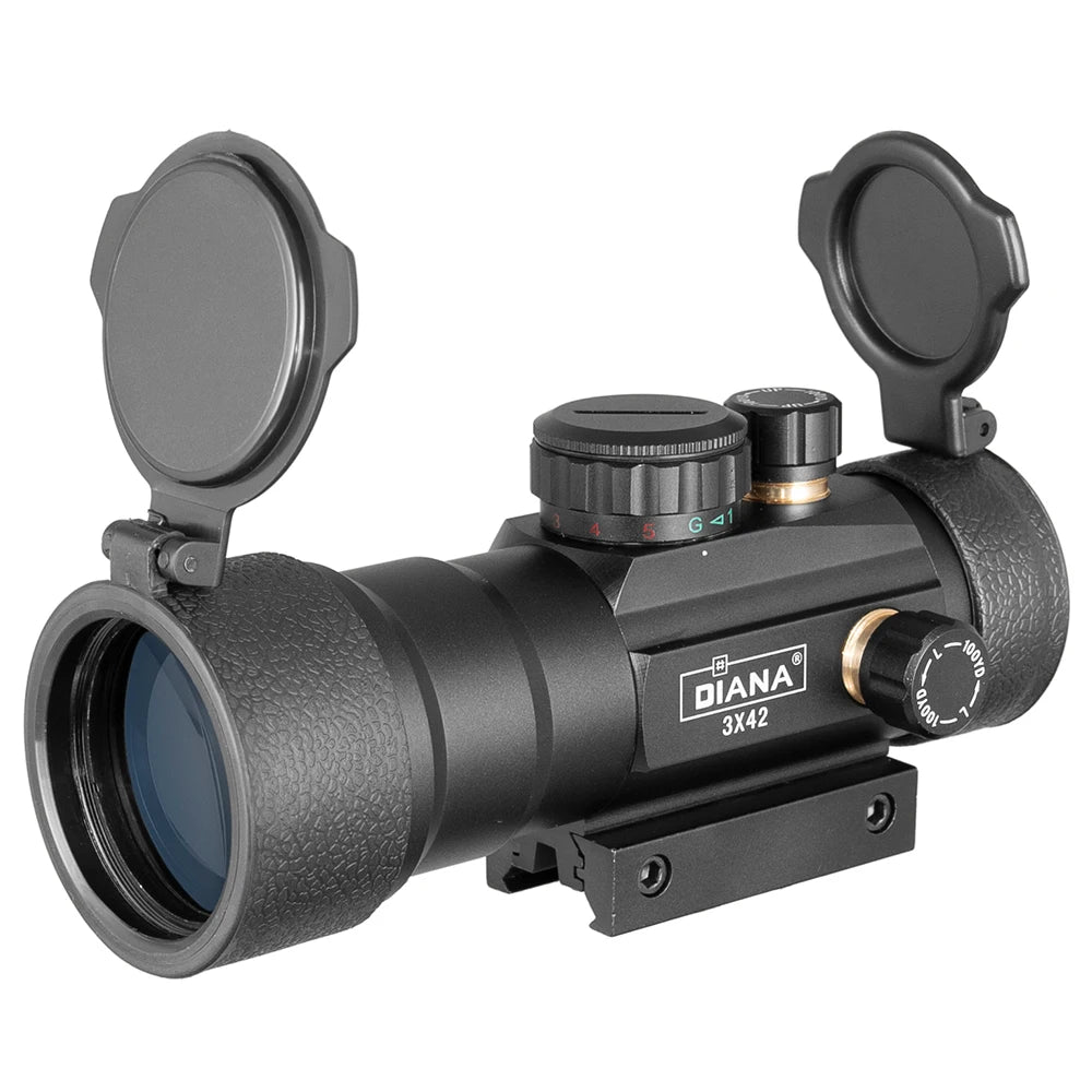 DIANA 3X44 Green Red Dot Sight 2X40 Red Dot 3X42 Tactical Optics Riflescope Fit 11/20mm Rail 1X40 Rifle Sight for Hunting