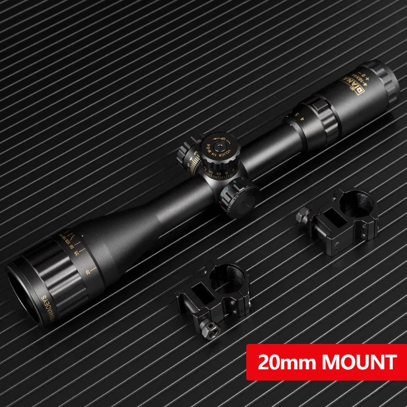 DIANA 4-16x44 Tactical Riflescope Optic Sight Green Red Illuminated Hunting Scopes RU Rifle Scope Sniper Airsoft Air Gun S