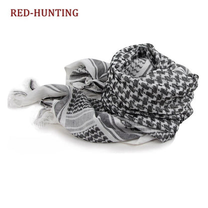 Tactical Keffiyeh Arab Scarf Shawl Neck Cover Head Wrap Cotton