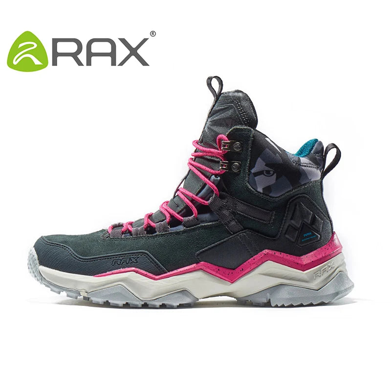 Men Hiking Shoes Mid-top Waterproof Outdoor Sneaker Men Leather Trekking Boots Trail Camping Climbing Hunting Sneakers Women
