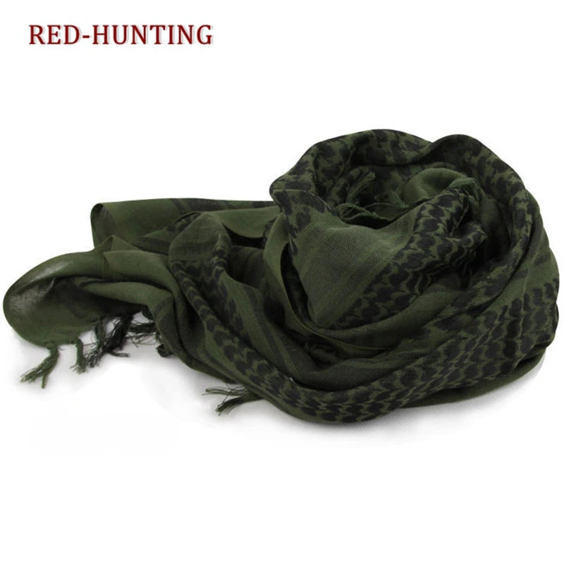Tactical Keffiyeh Arab Scarf Shawl Neck Cover Head Wrap Cotton