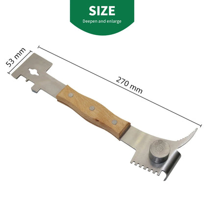 Stainless Steel Beehive Beekeeping  Scraper 7in1 Honey Knife Multifunction Beekeeping Tools Uncapping  Bee Hive Tools