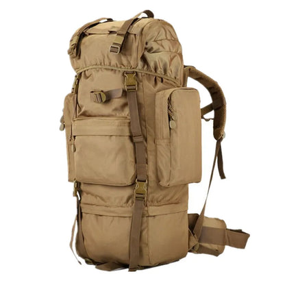 70L Backpack Waterproof Oxford 1000D Mountaineering Backpacks Casual Wear-resisting Camouflage Bag