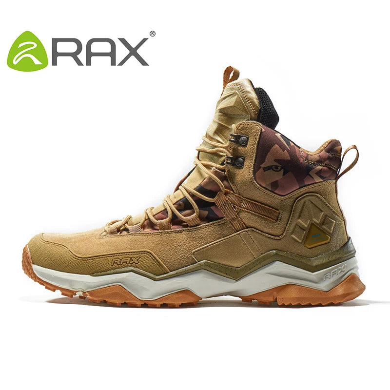 Men Hiking Shoes Mid-top Waterproof Outdoor Sneaker Men Leather Trekking Boots Trail Camping Climbing Hunting Sneakers Women