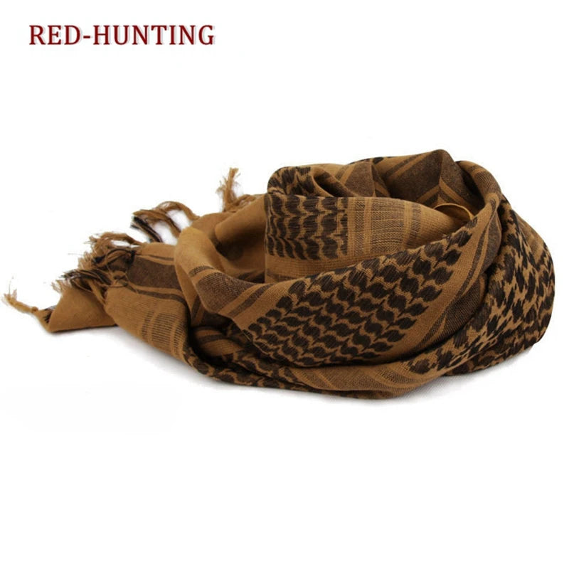 Tactical Keffiyeh Arab Scarf Shawl Neck Cover Head Wrap Cotton