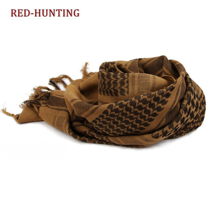 Tactical Keffiyeh Arab Scarf Shawl Neck Cover Head Wrap Cotton