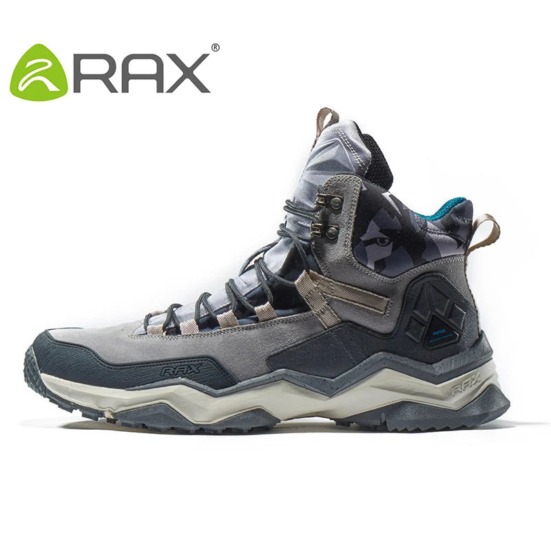 Men Hiking Shoes Mid-top Waterproof Outdoor Sneaker Men Leather Trekking Boots Trail Camping Climbing Hunting Sneakers Women