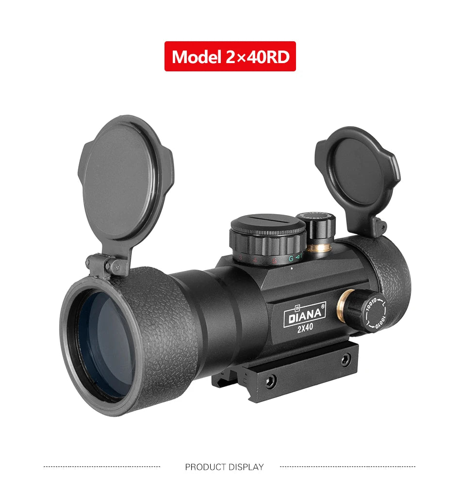 DIANA 3X44 Green Red Dot Sight 2X40 Red Dot 3X42 Tactical Optics Riflescope Fit 11/20mm Rail 1X40 Rifle Sight for Hunting
