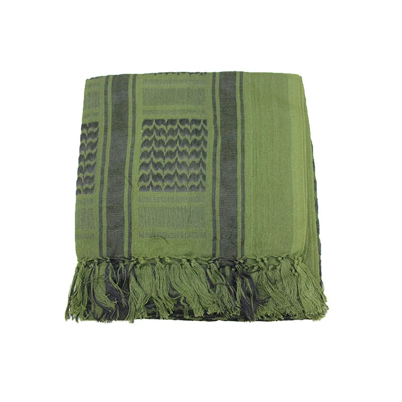 Tactical Keffiyeh Arab Scarf Shawl Neck Cover Head Wrap Cotton