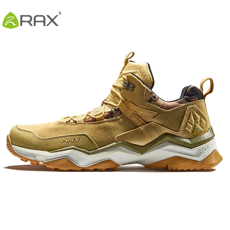 Men Hiking Shoes Mid-top Waterproof Outdoor Sneaker Men Leather Trekking Boots Trail Camping Climbing Hunting Sneakers Women