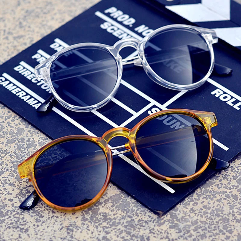 VIVIBEE Gothic Transparent Women Vintage Square Sunglasses 90s Round Sun Glasses 2026 Trending Products UV400 Men Shades