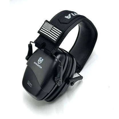 YHKEMA Passive Noise Cancelling Headphones, Foldable On-Ear Hearing Protection Earphones for Hunting, Work, Mowing - NRR 25dB