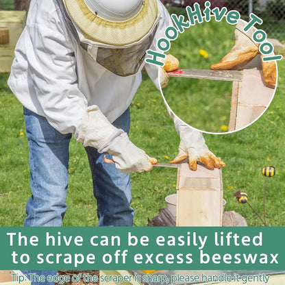 12 PCS BeeKeeping Starter Kit Beekeeping Supplies, Honey Bee Hive Tools Bee Smoker Kit  for Beginners & Professionals
