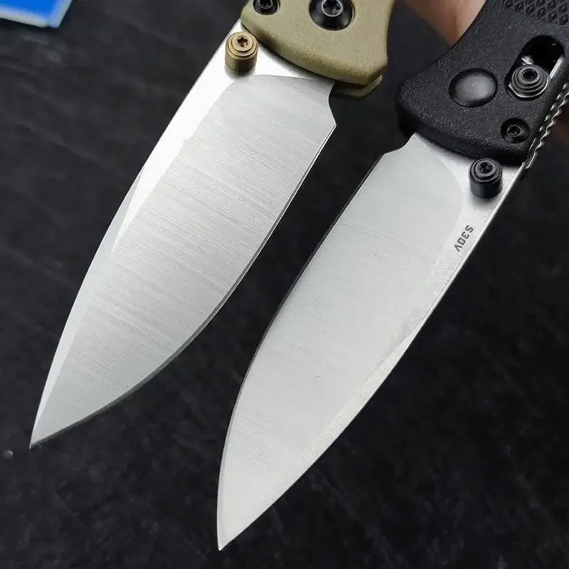 Daily Carry EDC Pocket Knife BM535 CPM20CV Blade Nylon Fiber Handle Essential Emergency Tools for Hiking Adventures Self-defense
