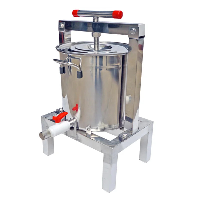 Premium Stainless Steel Honey Press - Manual Beekeeping Tool For Easy Honey & Wax Extraction, No Batteries Required
