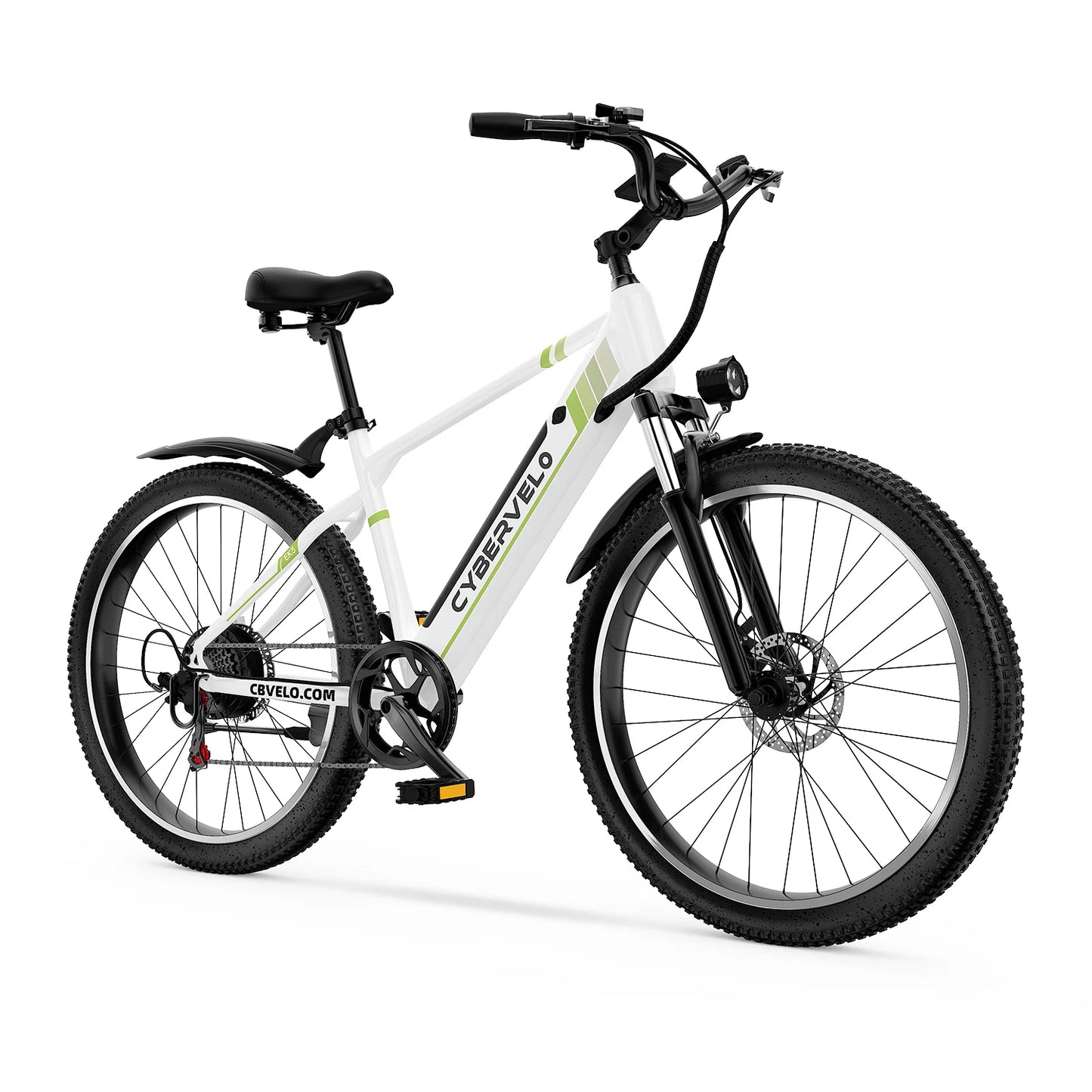 26"x1.95" 1000W Peak Electric Bike for Adults, City travel bike, built-in 48V battery, 7-Speed shift city commute E-Bike EK3