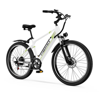 26"x1.95" 1000W Peak Electric Bike for Adults, City travel bike, built-in 48V battery, 7-Speed shift city commute E-Bike EK3
