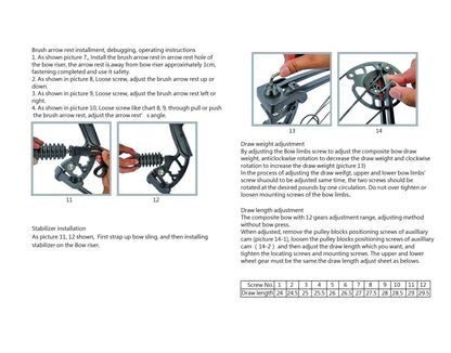 Compound Bow Set 20-70lbs Adjustable 320FPS 80% Let-off RH LH for Hunting Target Shooting Archery Practice Use
