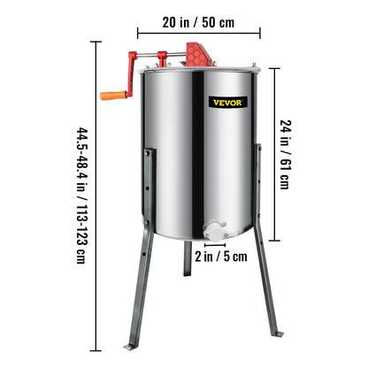 Honey Extractor 2 3 4 Frame Manual Electric Stainless Steel Honeycomb Spinner Crank Centrifuge Beekeeping Equipment