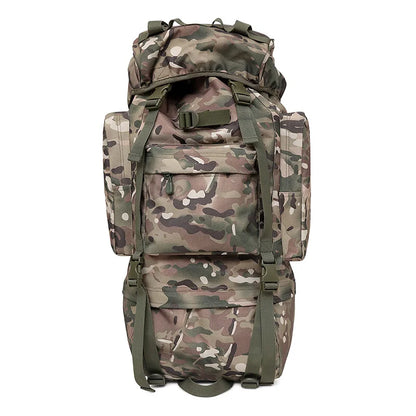 70L Backpack Waterproof Oxford 1000D Mountaineering Backpacks Casual Wear-resisting Camouflage Bag