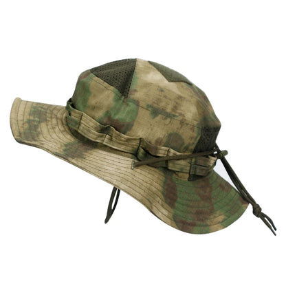 1pc/5pcs Camo Boonie Hat Sunscreen Breathable Bucket Hat Men's Outdoor Hiking Hunting Fishing Windproof Fisherman's Hat