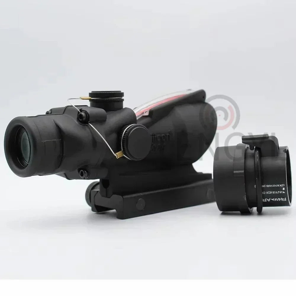 A OG 4x32 Hunting Fiber Illuminated Red Chevron Scope with Killflash and Embossed Logo Rifle Scope Ar 15
