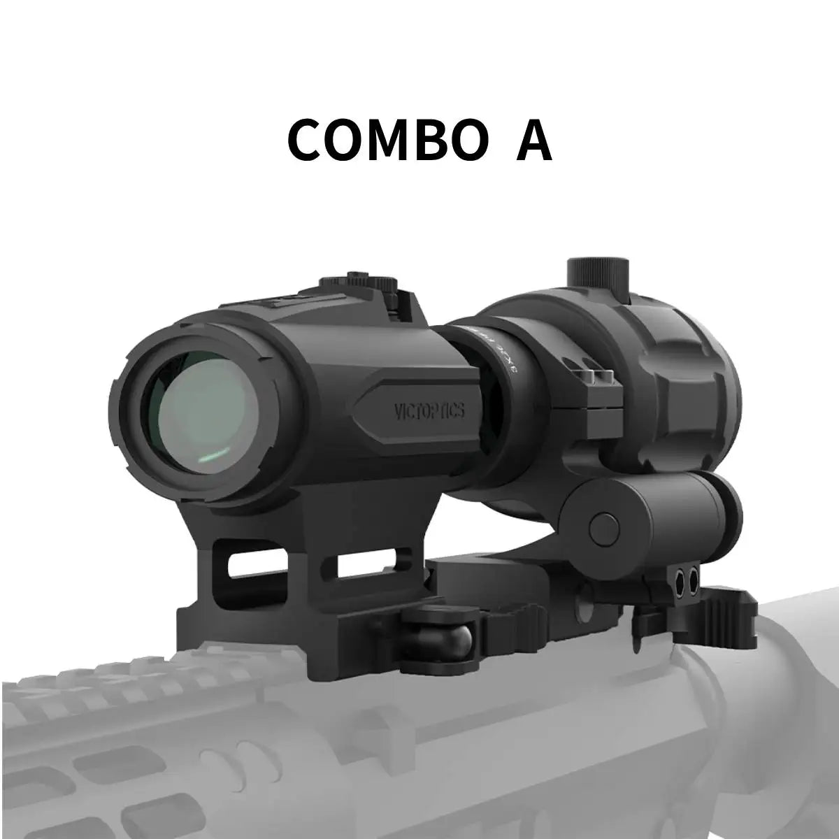 Victoptics SRD 1x20/30 /1x23x33 Red Dot Sight & 3x Magnifier With Flip Side Mount 3MOA Dot Size 20,000 Hours Runtime For AR 15